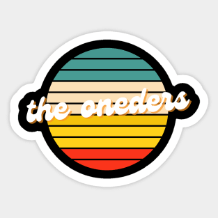 the oneders retro Sticker